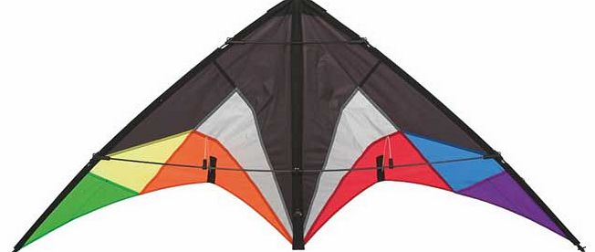 HQ<BR> HQ Quickstep II Stunt Kite Black Rainbow