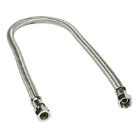 HQ Flexible Tap Connector 15mm x 1/2 x 900mm