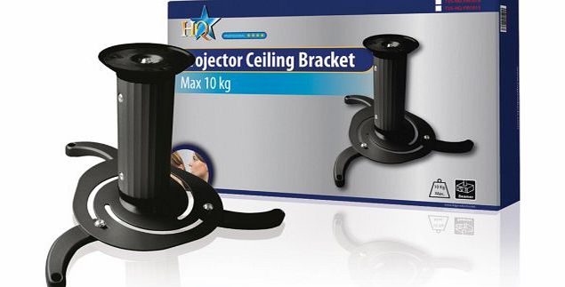 HQ TVS-HQ-PRO01B Tiltable and Rotatable Projector Ceiling Bracket - Black