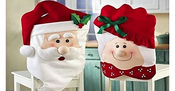 51x70cm Mr & Mrs Santa Claus Christmas Chair Covers,Christmas Home Decorations