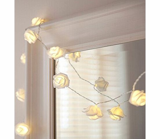 HQdeal Romantic Rose Fairy Lights LED Lights Home Decoration Lights Holiday Decorative Lights Christmas Lights