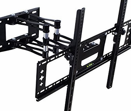 HST Double Arm Tilt and Swivel Wall Mount Bracket For 32 - 60 Inches LCD LED Plasma Flat Screen TVs