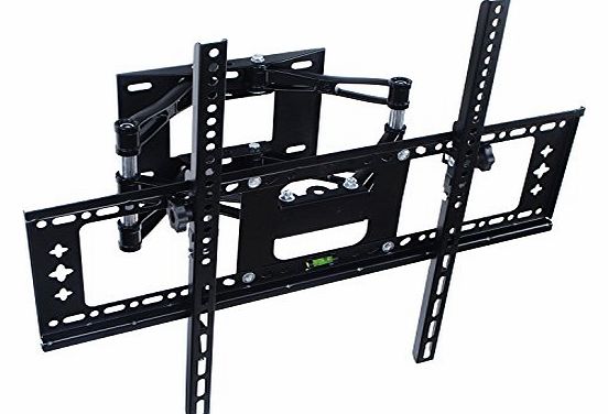 HST Double Arm Tilt and Swivel Wall Mount Bracket For 42 - 70 Inches LCD LED Plasma Flat Screen TVs