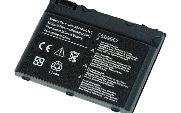 6 Cell 10.8V 4400mAh Laptop Battery for Advent 5301 5302 5311 5312 5313 5421 5431 5511 5611 5612 5711 5712, U40-3S4400-G1L3 U40-3S4400-C1M1