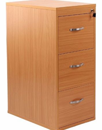 HSUK Deluxe Office Filing Cabinet - 3 Drawers - ANTI TILT - A4 