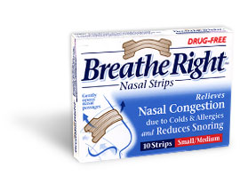 HT Breathe Right Clear Sml/Med 10 strips.