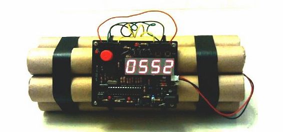 Novelty Defusable Bomb Alarm Clock / Bomblike Alarm Clock