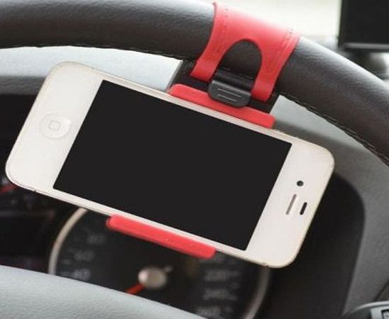Car Steering Wheel Mount Holder Stand For iPhone 4S 5S