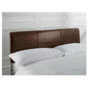 Hudson Double Bed Silver Alloy Finish, Chocolate