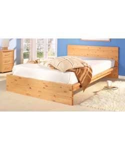 Pine Double Bedstead with Deluxe Mattress