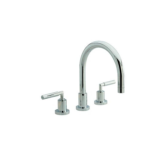 Hudson Reed Helix Lever 3 tap hole deck mounted