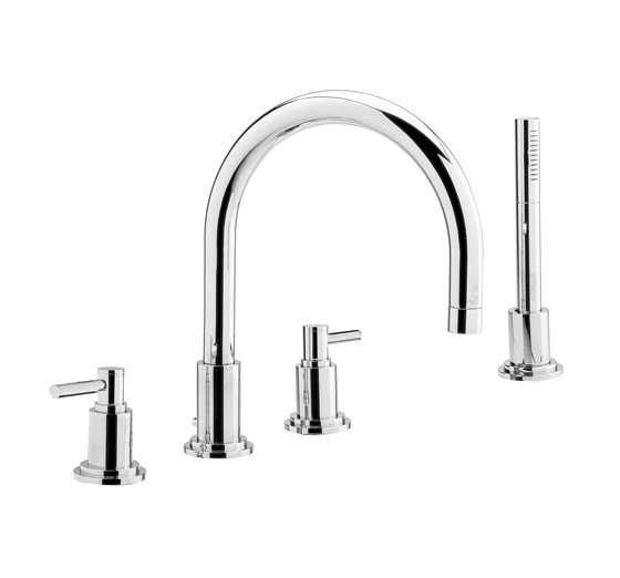 Hudson Reed Tec 4 Tap Hole Deck Mounted Bath Mixer