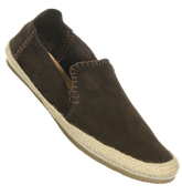 Hudson Anta Brown Suede Espadrilles