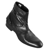 Hudson Shoes Hudson Black Leather Ankle Boots (Dunga)
