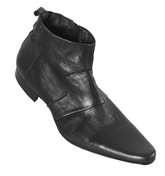 Hudson Black Leather Ankle Boots (Willis)