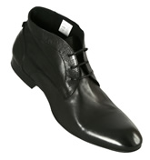 Hudson Black Soft Leather Ankle Boots (Thursom)