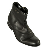 Hudson Black Washed Leather Boots (McCloed)