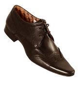 Hudson Shoes Hudson Brown Leather Lace Up Shoes (Ellington)