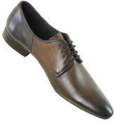 Hudson Brown Leather Shoes (Nickel)