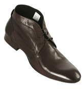 Hudson Brown Soft Leather Ankle Boots (Thursom)