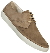 Hudson Gilmore Taupe Nubuck Leather Shoes