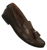 Hudson Merlin Brown Moccasin Loafers