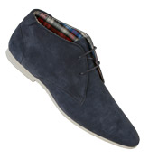 Hudson Shoes Hudson Navy Suede Boots