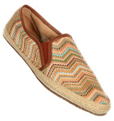 Hudson Shoes Hudson Orca Tan and Multi-Coloured Striped