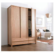Triple Wardrobe, Oak