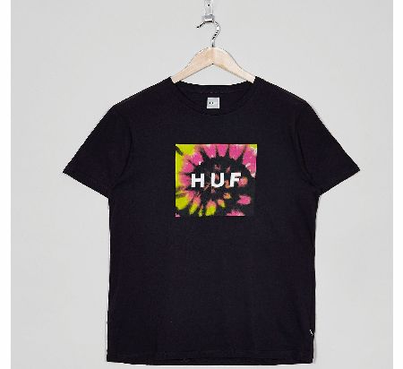 HUF Tie Dye Box Logo T-Shirt