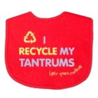 Hug I Recycle My Tantrums Bib (Red)
