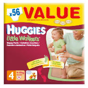 Huggies Little Walkers Size 4 Value Box (x56)