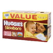 Huggies Newborn Size 2 Value Box