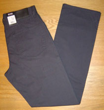 hugo Boss - Dark Grey Cotton Stretch Jeans Leg: 34