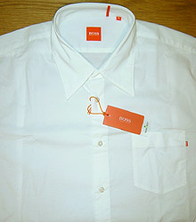 Boss - Long-sleeve Cotton/Lycra Shirt