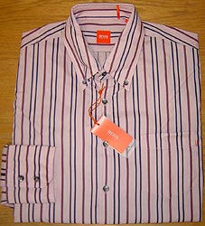 hugo Boss - Long-sleeve Cotton Stripe Shirt