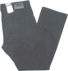 Hugo Boss - Navy Cotton Stretch Jeans Leg: 34
