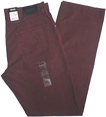 Hugo Boss - Wine Cotton Jeans Leg: 34`