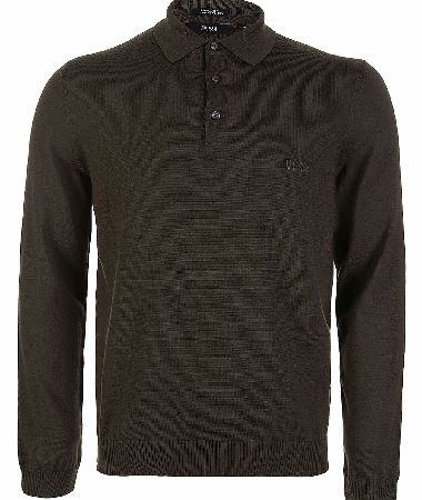 Boss Banet - D Knitted Long Sleeve Polo