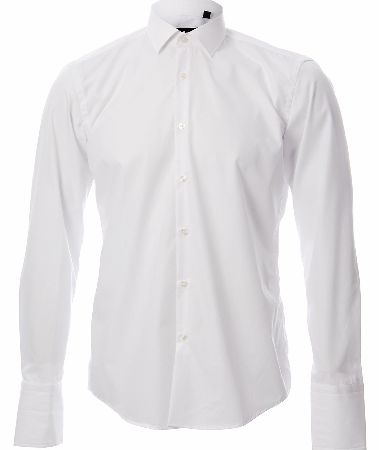 Hugo Boss Black Jacques Double Cuff White Shirt
