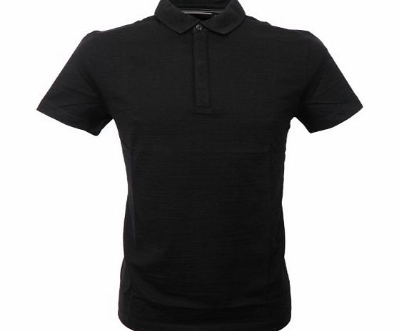 Black Label Vito Mens Polo Shirt in Black