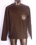Black Long Sleeved Cotton Top (Bardolino)