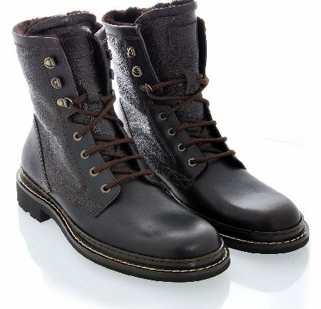 Hugo Boss Black Russon Dark Brown Boots