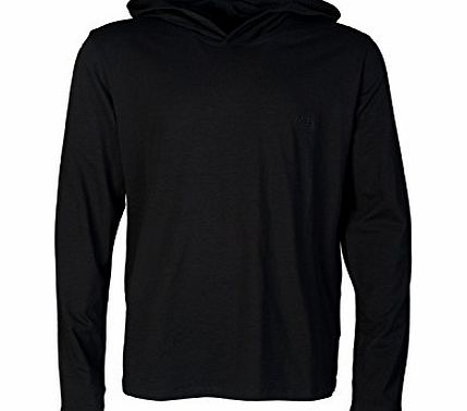 BOSS Mens Innovation 1 Hooded Long Sleeved T-Shirt - Black - M