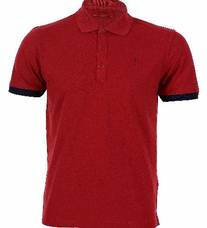 Hugo Boss Contrast Trim Nono- C Red Polo