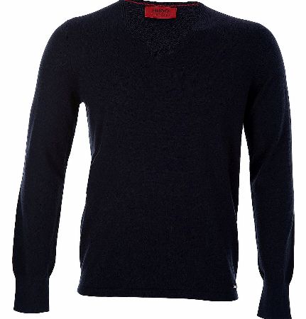 Hugo Boss Cotton Blend Sweater Sorinu Navy