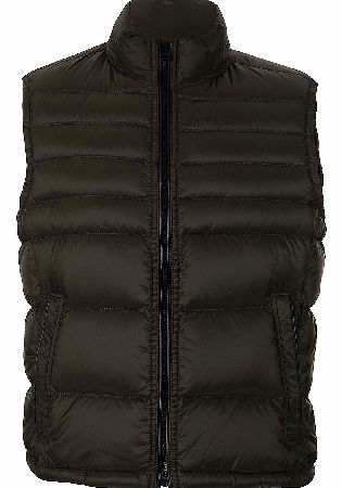 Hugo Boss Dontim2 Quilted Waistcoat Khaki