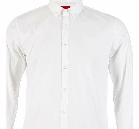 Hugo Boss Ennes White Double Collar Shirt White