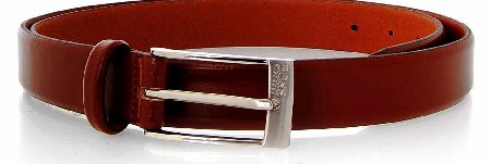 Hugo Boss Esegeo Leather Belt Brown