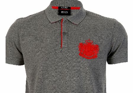 Hugo Boss Firenze Heritage Logo Polo Grey
